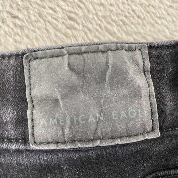 American Eagle Women's Jeans Size 2 High-Rise Jegging Short Black Stretch Denim - Picture 15 of 15